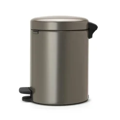 Brabantia New Icon pedal bin 5 liter, platinum Silver-coloured Hot