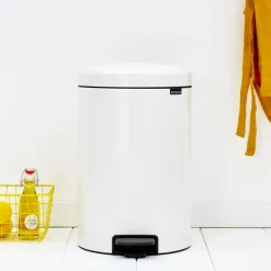 Brabantia New Icon pedal bin 20 liter, White