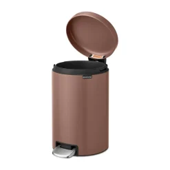 Brabantia New Icon pedal bin 12 liter, Satin taupe Brown Online