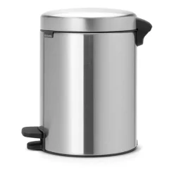Brabantia New Icon pedal bin 5 liter, Matt steel fingerprint proof Silver-coloured Best