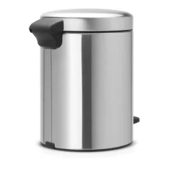 Brabantia New Icon pedal bin 5 liter, Matt steel fingerprint proof Silver-coloured Best