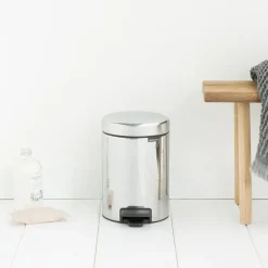 Brabantia New Icon pedal bin 3 liter, brilliant steel Silver-coloured Hot