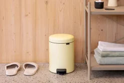 Brabantia New Icon pedal bin 5 liter, Mellow Yellow Clearance