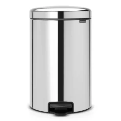 Brabantia New Icon pedal bin 20 liter, brilliant steel Silver-coloured Online