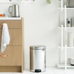 Brabantia New Icon pedal bin 20 liter, brilliant steel Silver-coloured Online