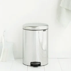 Brabantia New Icon pedal bin 20 liter, brilliant steel Silver-coloured Online