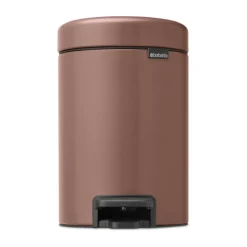 Brabantia New Icon pedal bin 3 liter, Satin taupe Brown