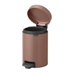 Brabantia New Icon pedal bin 3 liter, Satin taupe Brown