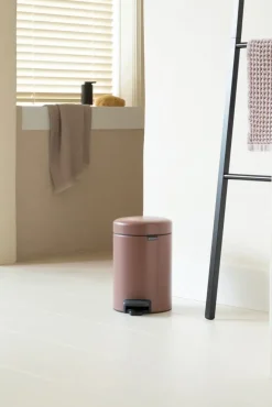 Brabantia New Icon pedal bin 3 liter, Satin taupe Brown
