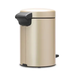 Brabantia New Icon pedal bin 3 liter, Metallic Gold Gold-coloured New