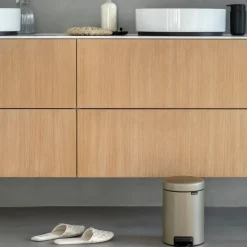Brabantia New Icon pedal bin 3 liter, Metallic Gold Gold-coloured New