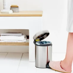 Brabantia New Icon pedal bin 3 liter, matte steel Silver-coloured Online