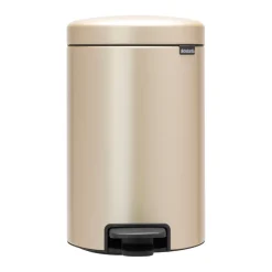 Brabantia New Icon pedal bin 12 liter, Metallic Gold BeigeGold-coloured Hot
