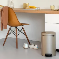 Brabantia New Icon pedal bin 12 liter, Metallic Gold BeigeGold-coloured Hot