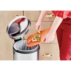 Brabantia New Icon pedal bin 30 liter, Matt steel fingerprint proof Silver-coloured Discount
