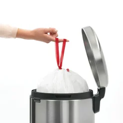 Brabantia New Icon pedal bin 20 liter, Matt steel fingerprint proof Silver-coloured Online