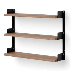 New Works Tea Shelf wall-hung shelf 46x62.5 cm, Walnut BlackBrown Outlet