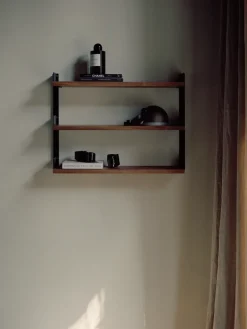 New Works Tea Shelf wall-hung shelf 46x62.5 cm, Walnut BlackBrown Outlet