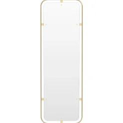Audo Copenhagen Nimbus mirror rectangular, Polished brass Gold-coloured