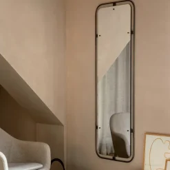 Audo Copenhagen Nimbus mirror rectangular, Bronzed brass Brown Online