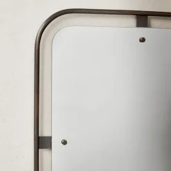 Audo Copenhagen Nimbus mirror rectangular, Bronzed brass Brown Online
