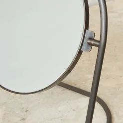 Audo Copenhagen Nimbus table mirror 25 cm, Bronzed brass Gold-coloured