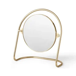 Audo Copenhagen Nimbus table mirror 25 cm, Polished brass Gold-coloured Online