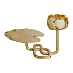 Hilke Collection Ninfea No.1 candlestick, Brass Gold-coloured Best