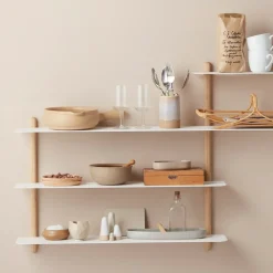 Gejst Nivo shelf B, Light oak- White New