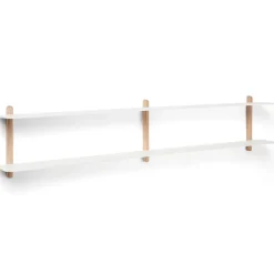 Gejst Nivo shelf C, Light oak- White Online
