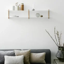 Gejst Nivo shelf C, Light oak- White Online