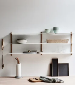 Gejst Nivo shelf D, Light oak- White New