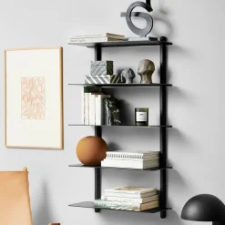 Gejst Nivo shelf E large, Light oak- White Hot