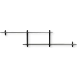 Gejst Nivo shelf H, Dark-stained ash- Black Sale