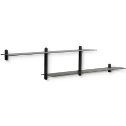 Gejst Nivo shelf H, Dark-stained ash- Black Sale