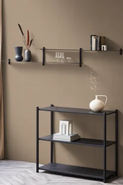Gejst Nivo shelf H, Dark-stained ash- Black Sale