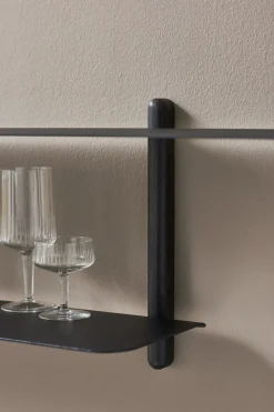 Gejst Nivo shelf H large, oiled ash- Black Best