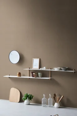 Gejst Nivo shelf H, Light oak- White Best