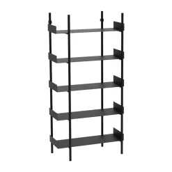 Broste Copenhagen Nobuko bookcase 5 shelves, Black New
