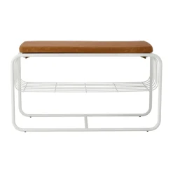 Scandi Living Nod bench/shoe rack 80x36x42 cm, White Outlet