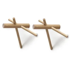 Normann Copenhagen Normann Sticks hanger, natural 2-pack Brown Clearance