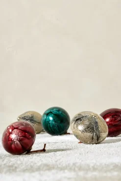 Lene Bjerre Nosille Christmas tree bauble 10 cm, Silver-gold Gold-coloured Discount