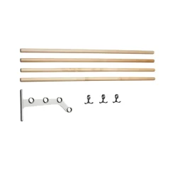 Essem Design Nostalgi 291 add-on hat shelf, Birch, aluminium stand Beige Sale