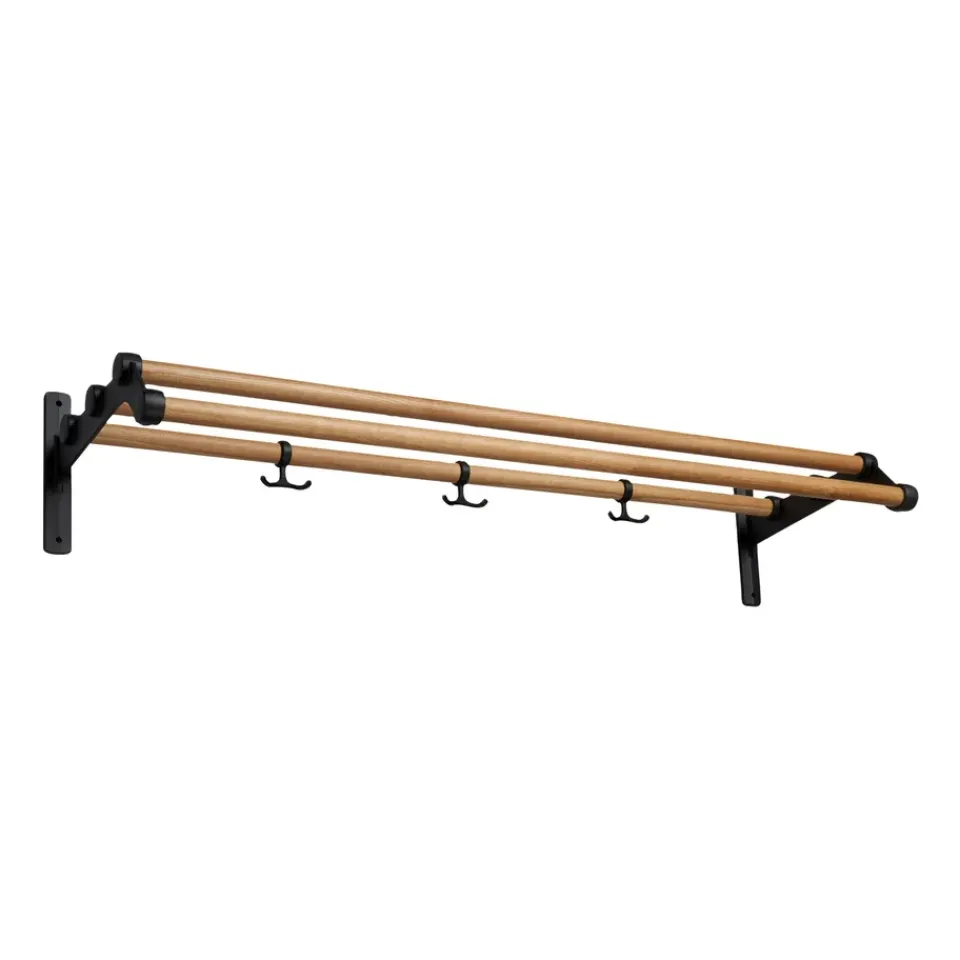 Essem Design Nostalgi 291 hat shelf 100 cm, Oak - Black Hot