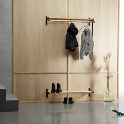 Essem Design Nostalgi 291 hat shelf, , white Black Outlet