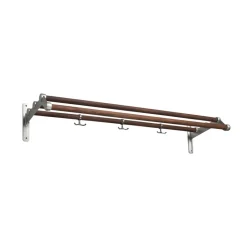 Essem Design Nostalgi 291 hat shelf, Walnut, aluminium Brown Best