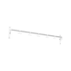Essem Design Nostalgi Hook rack, Aluminium, white stand Silver-coloured Discount