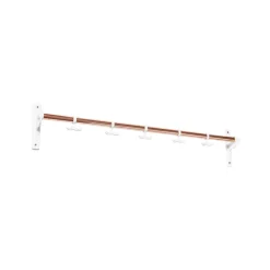 Essem Design Nostalgi Hook rack, Copper, white stand Orange Clearance