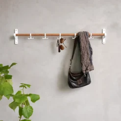 Essem Design Nostalgi inbuilt hook strip, Bamboo-white BrownWhite Hot