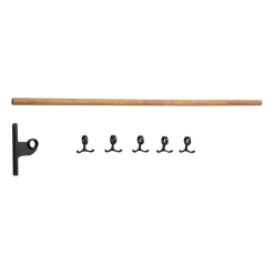 Essem Design Nostalgi inbuilt hook strip, Bamboo-black BrownBlack Online